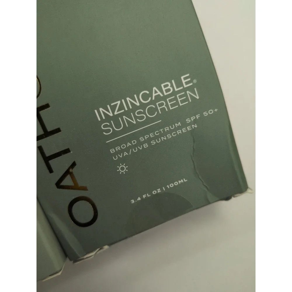 NIB LOT 2!🚨Oathology Inzincable Sunscreen 3.4oz Exp 05/27 Cu-Peptide Barrier